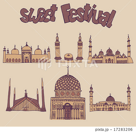 doodles of mosques doodles of mosques 17283206