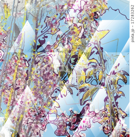 Abstract flower painting 17283262