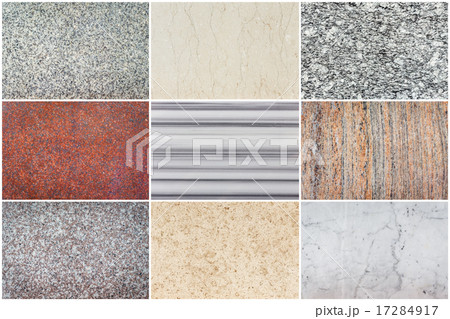 Set of natural stone texture and background Set of natural stone texture and background 17284917