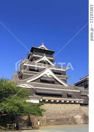 8月熊本 熊本城・大天守閣 17285863