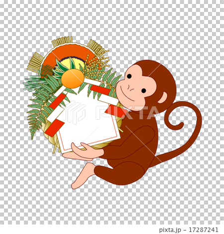 猴子的新年裝飾2(框架) 猴子的新年裝飾2(框架) 17287241