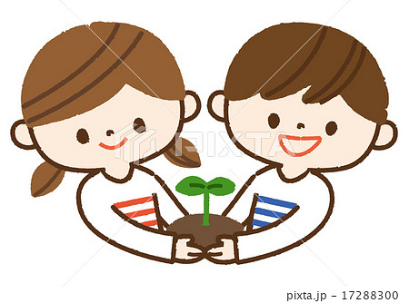 緑を大切にする子供のイラスト素材 [17288300] - PIXTA
