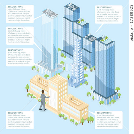 Vector 3d Flat Isometric Office Building Vector 3d Flat Isometric Office Building 17289925