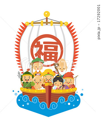 七福神と宝船 17292001