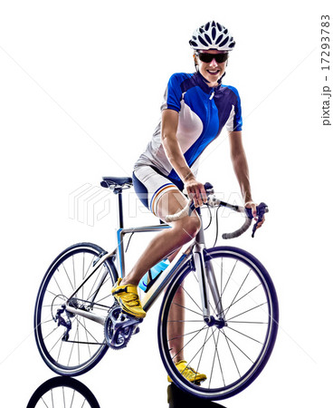 woman triathlon ironman athlete cyclist cycling 17293783