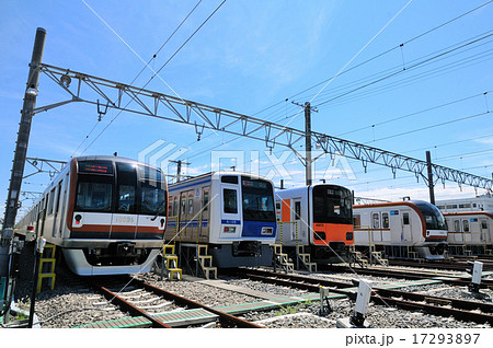 東京メトロ有楽町線新木場車両基地に並ぶ有楽町線を走る電車たち 東京メトロ有楽町線新木場車両基地に並ぶ有楽町線を走る電車たち 17293897
