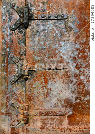 Rusty metal door detailsの写真素材 [17294685] - PIXTA