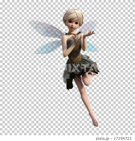 可愛い妖精 デフォルメ perming3DCGイラスト素材 可愛い妖精 デフォルメ perming3DCGイラスト素材 17294721