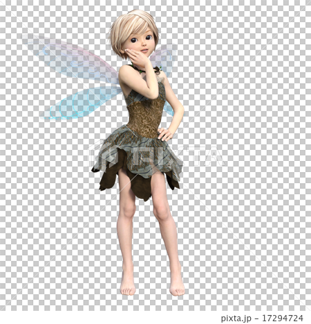 可愛い妖精　デフォルメ　perming3DCGイラスト素材 17294724