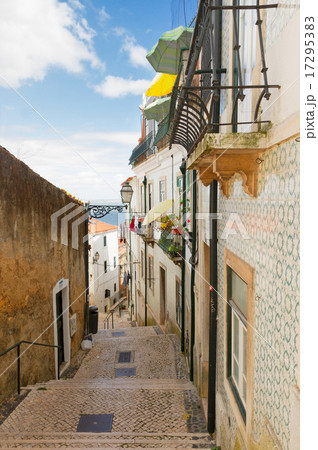 street in old town of Lisbon street in old town of Lisbon 17295383