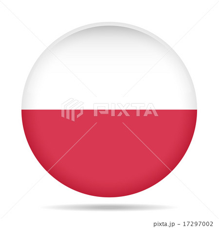 button with flag of Poland