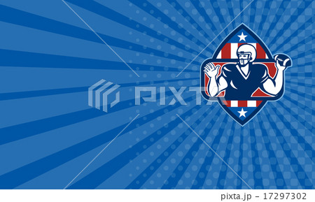 Business card American Football Quarterback  17297302