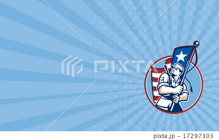 Business card American Patriot Serviceman Soldier  17297303