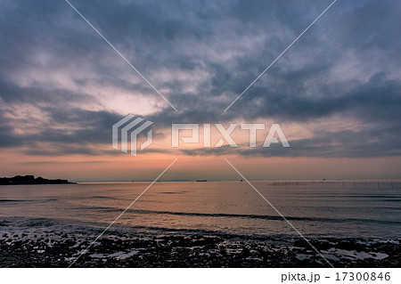朝日 夕日 朝日 夕日 17300846
