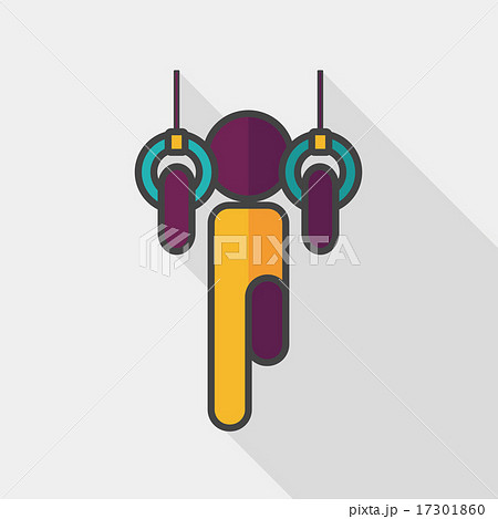 Boy hanging horizontal bar flat icon with long shadow,eps10 Boy hanging horizontal bar flat icon with long shadow,eps10 17301860