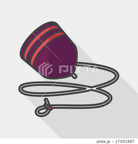 peg top flat icon with long shadow,eps10のイラスト素材 [17301887] - PIXTA