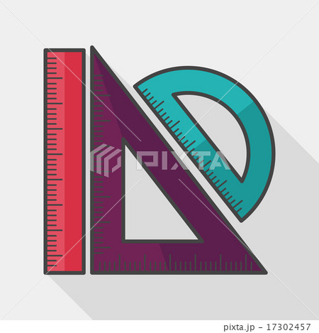 Ruler flat icon with long shadow,eps10 Ruler flat icon with long shadow,eps10 17302457