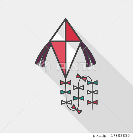 kite flat icon with long shadow,eps10 kite flat icon with long shadow,eps10 17302859