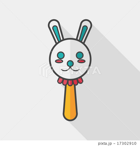 baby rattle flat icon with long shadow,eps10 baby rattle flat icon with long shadow,eps10 17302910