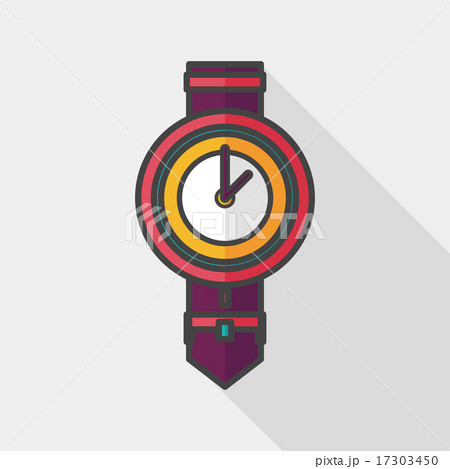 watch flat icon with long shadow,eps10 watch flat icon with long shadow,eps10 17303450