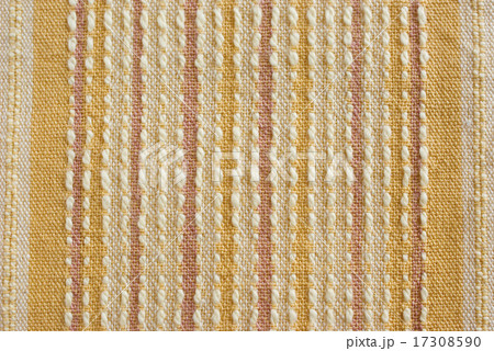 オレンジ色の生地アップ 17308590