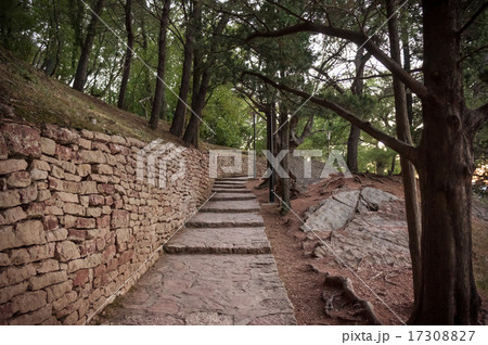 Old steps in the park Old steps in the park 17308827