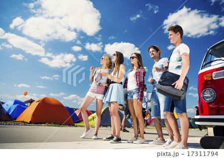 Beautiful teens at summer festival Beautiful teens at summer festival 17311794