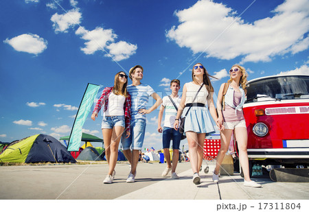 Beautiful teens at summer festival Beautiful teens at summer festival 17311804