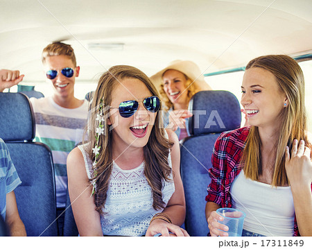 Beautiful young people a on road trip Beautiful young people a on road trip 17311849