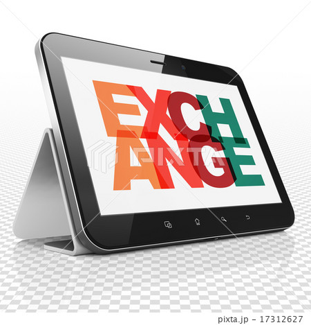 Currency concept: Tablet Computer with Exchange on display Currency concept: Tablet Computer with Exchange on display 17312627