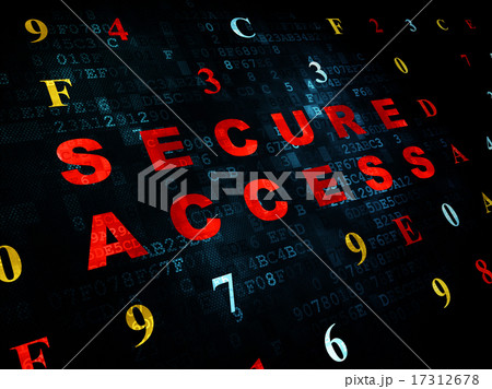 Safety concept: Secure Access on Digital background Safety concept: Secure Access on Digital background 17312678