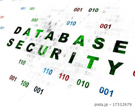 Protection concept: Database Security on Digital background 17312679