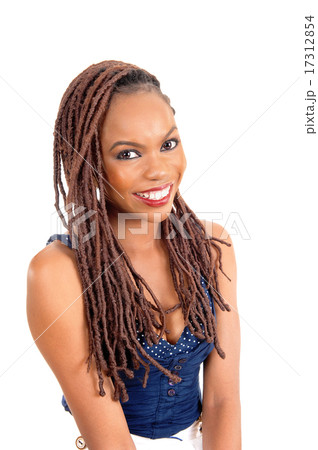 African American lady with big smile. African American lady with big smile. 17312854