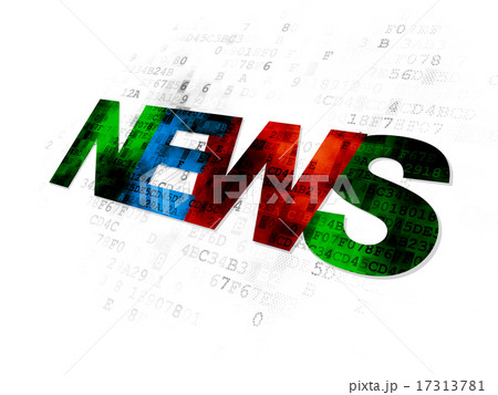 News concept: News on Digital background 17313781