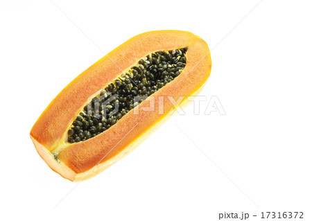 Thai papaya isolated on white Thai papaya isolated on white 17316372