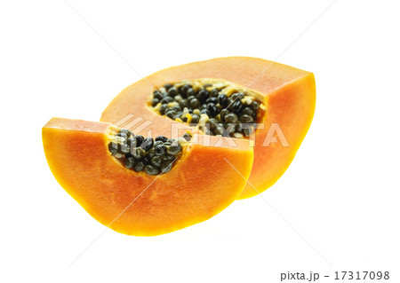 Thai papaya isolated on white Thai papaya isolated on white 17317098