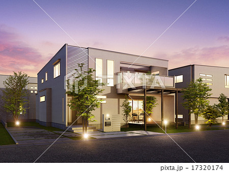 住宅夕景 住宅夕景 17320174