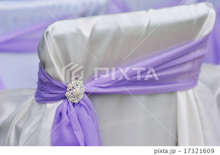 decoration chair purple bow brooch 17321609
