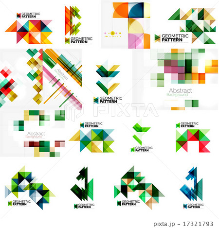 Set of various universal geometric layouts - backgrounds 17321793