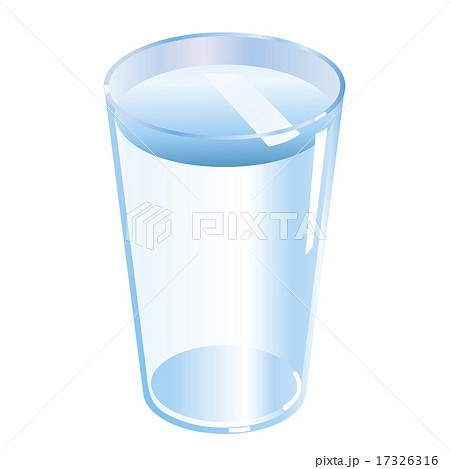 コップの水のイラスト素材