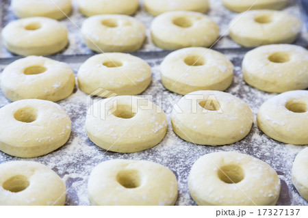 equal uncooked pastry half-finished 17327137
