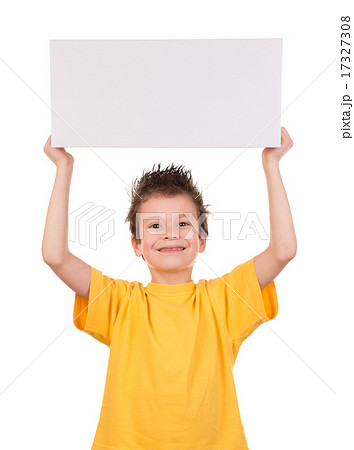 wet hair boy with emotion on white 17327308