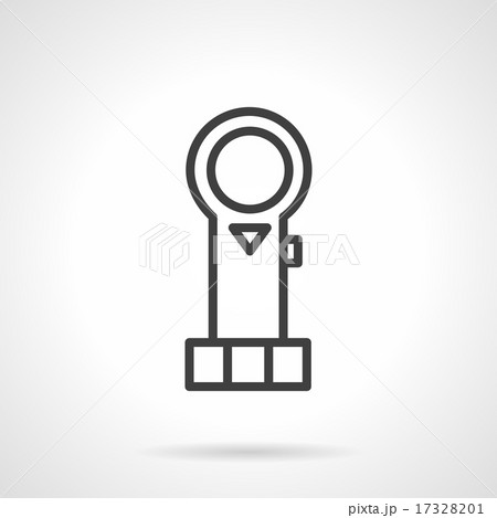 Simple line piston vector icon 17328201