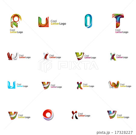 Set of universal company logo ideas, business icon collection 17328227