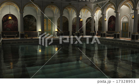 Roman Baths at Night 17328953