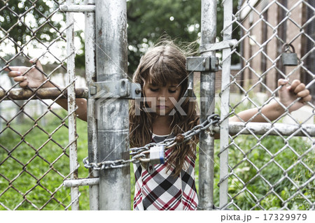 eight years old school girl  17329979