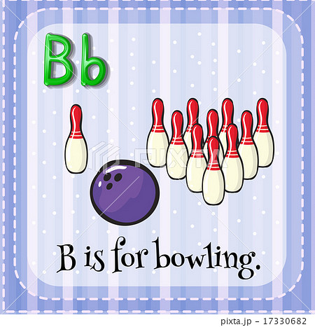 Flashcard of B is for bowling 17330682