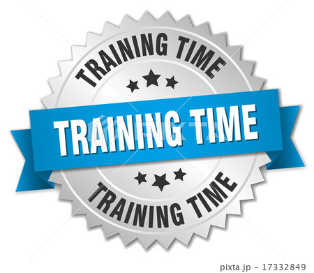 training time 3d silver badge with blue ribbon training time 3d silver badge with blue ribbon 17332849