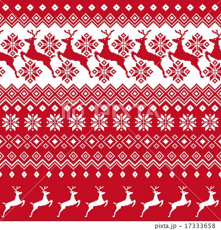 ノルディック柄 のイラスト素材