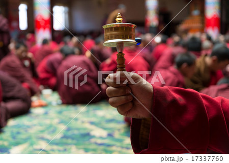 チベット　マニ車 17337760